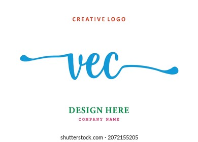 VEC lettering logo is simple, easy to understand and authoritative