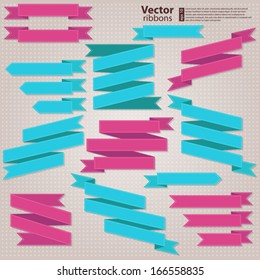 Vecktor set of ribbons for your design