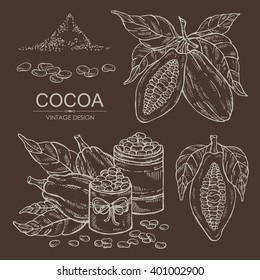 Vecnjr set: cocoa , hand drawn