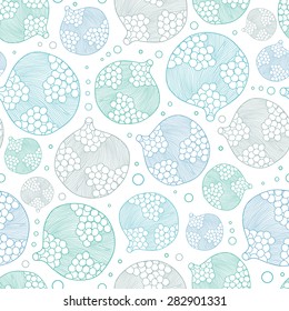 Vecor abstract bubble stripes seamless pattern