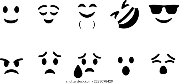 Vecor da formato a un diseño de emojis para su uso.
