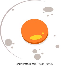 Vecor of  fried eggs for breakfast
