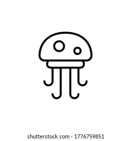 vecor icon ocean life sea animal species illustration jellyfish
