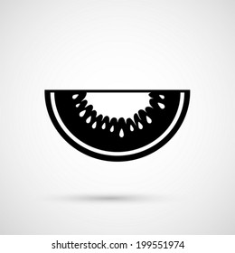 Vecor kiwi fruit