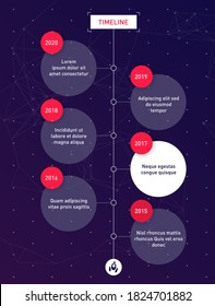 Vecor original Timeline template with round labels and universe grid.