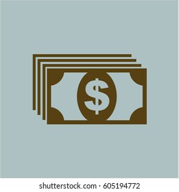 Vecotor Illustration of Money symbol in Green Color
