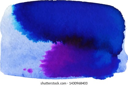 Vecotor watercolor hand paint texture, isolated on white background. Watercolor papaer texture.