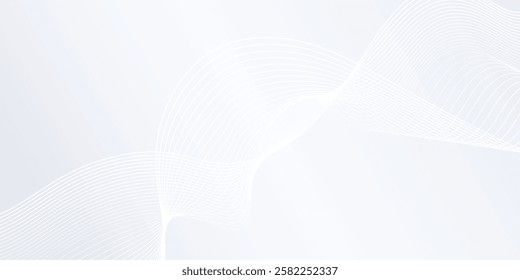 Vecotr lines background with flowing lines. Digital future technology concept illustration art modern