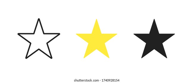 Vecroe trendy design element. Star simple isolated icon in flat style.