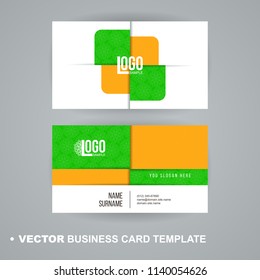 Vecrot business card template. Modern abstract luxury style for business visiting card, label, sticker, badge. Geometric design