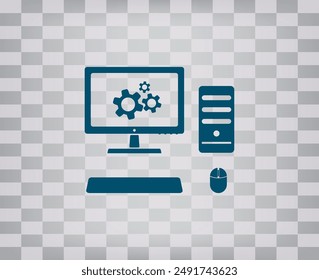 Icono de vector sobre fondo gris