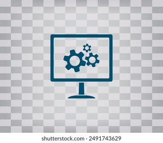Vect icon on gray background