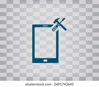Icono de vector sobre fondo gris