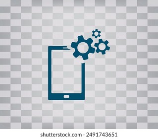 Vect icon on gray background