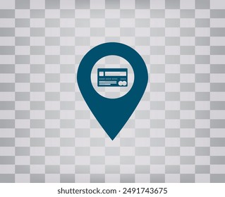 Vect-Symbol auf grauem Hintergrund