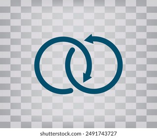 Vect icon on gray background
