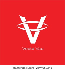 vecta vau logo type icon design 