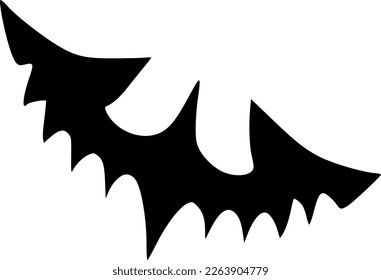 vecter illustration of evil bat shape