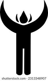 vecter illustration of monster shape