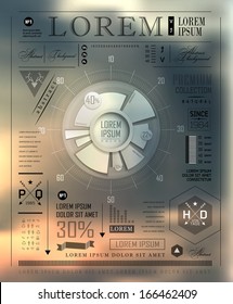 Vecto Set   transparent and shadows plat icon and elements  for infographics. Modern elements of info graphics. Information Graphics.