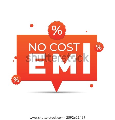 vector 0% no cost emi concepts and premium quality design
