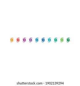 vector 0-9 numbers. 0-9 numbers on a white background