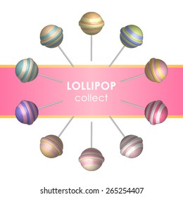 Vector 10 Color Lollipop Set