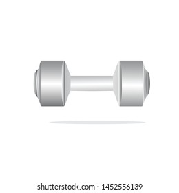 vector of 10 kilograms of barbell icon for sports equipment to strengthen hand muscles