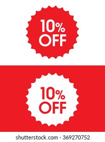 Vector 10% Off Retail Sales Burst