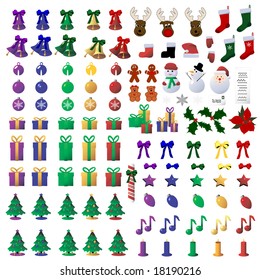 Vector 110 Christmas Icons  is original artwork.