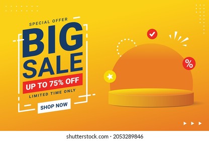 Vector of 11.11 Shopping day Poster or banner with blank product podium scene. 11 november sales banner template design for social media and website - Shutterstock ID 2053289846
