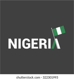 Vector 1st October Nigeria Independence Day. Celebration Card. Illustration