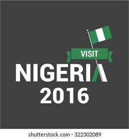 Vector 1st October Nigeria Independence Day. Celebration Card. Illustration