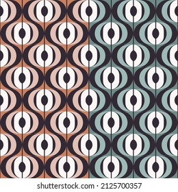 Vector 2 Kollektion ethnische Marokko beige farbige Linien Streifen Form nahtlose Muster Hintergrund. Verwendung für Gewebe, Textilien, Dekorationselemente, Polsterung, Umhüllung.