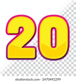 vector 20 PNG and 20 percentage 3d png golden color and discount 20 percentage off png and banner design special discount banner  