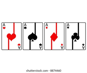 vector 2008 card suits