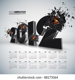 Vector 2012 Crushing with Calendar