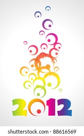 Vector 2012 floral background