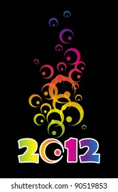 Vector 2012 floral background