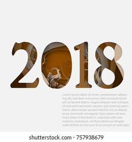 Vector 2012 Happy New Year and Christmas banner template with abstract cut shapes. Numbers and snowflakes cut from paper.illustrations White paper design with shadow Calendar design text.

