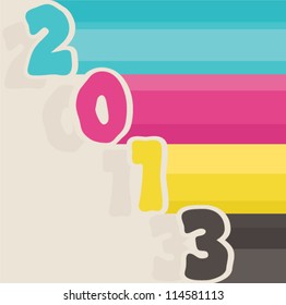 vector 2013 happy new year greeting