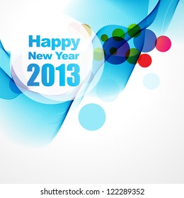 vector 2013 happy new year shiny illustration
