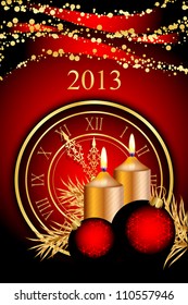 Vector 2013 New Year background