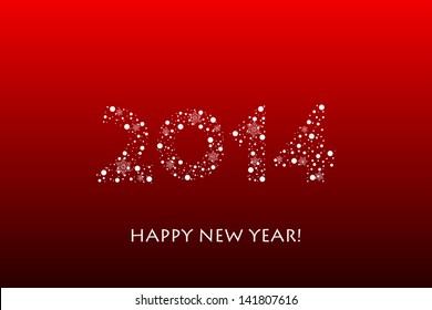 Vector 2014 new year background