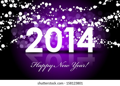 Vector 2014 - New Year background