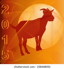 Vector. 2015 - Happy Chinese New Year of the goat