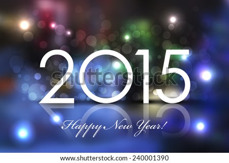 Vector 2015 Happy New Year background