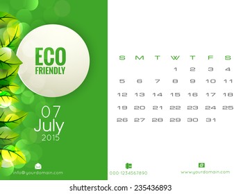 Vector 2015 New year calender. can be use for print.