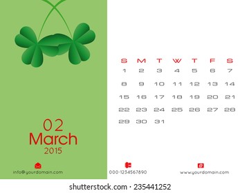 Vector 2015 new year calender. can be use for print and publishing.