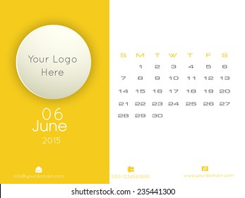 Vector 2015 new year calender. can be use for print and publishing.